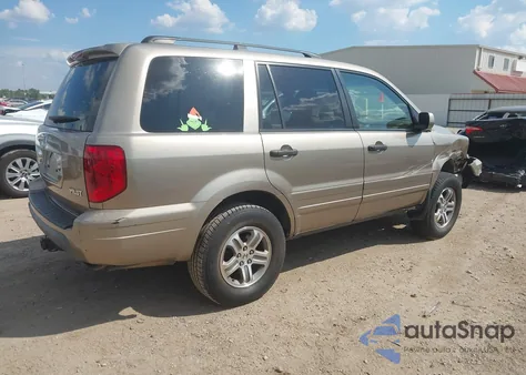 2005 Honda Pilot Ex из США, поврежденный, VIN 5FNYF18465B010443